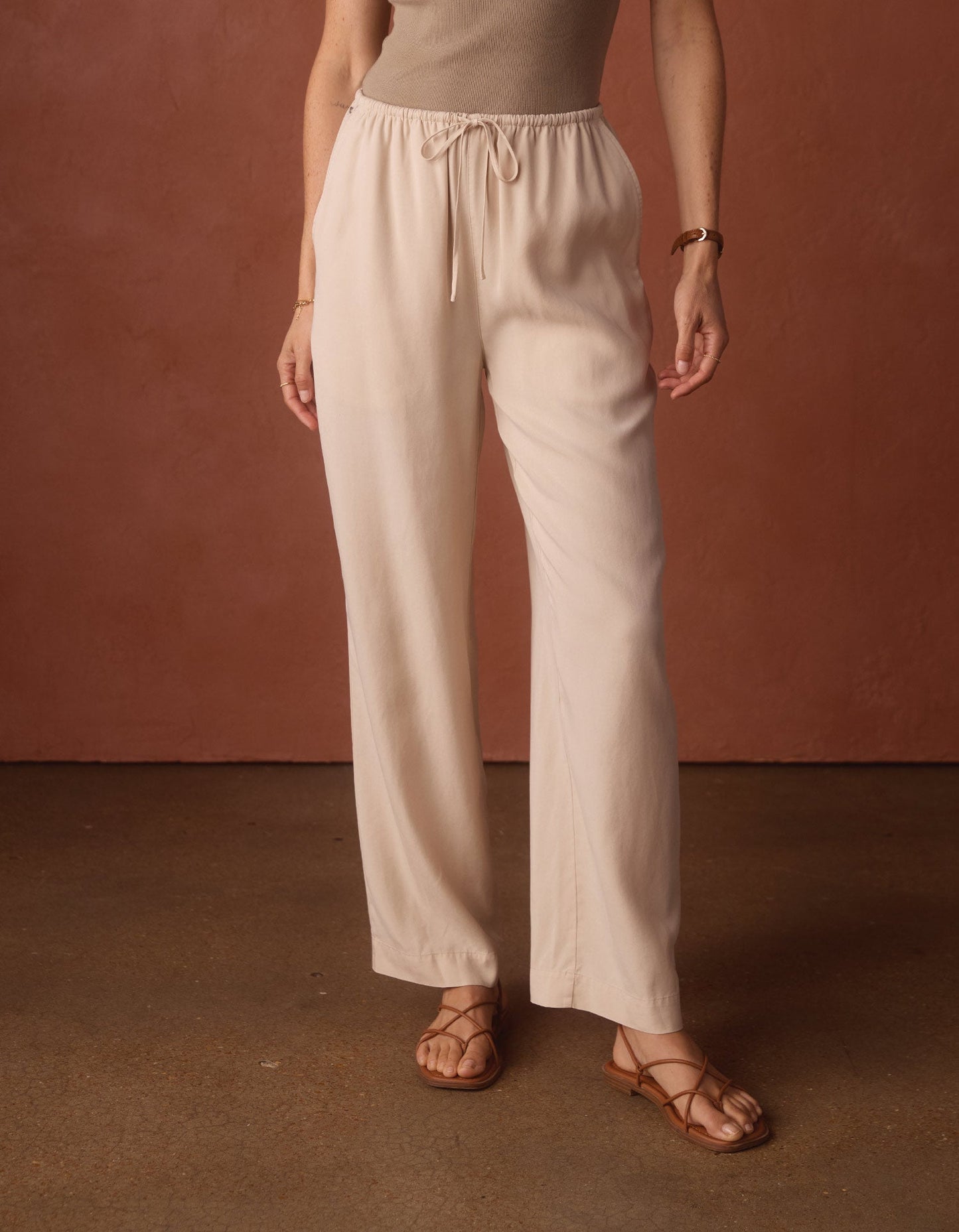 The Normal Brand Women's Sueded Drawcord Pant