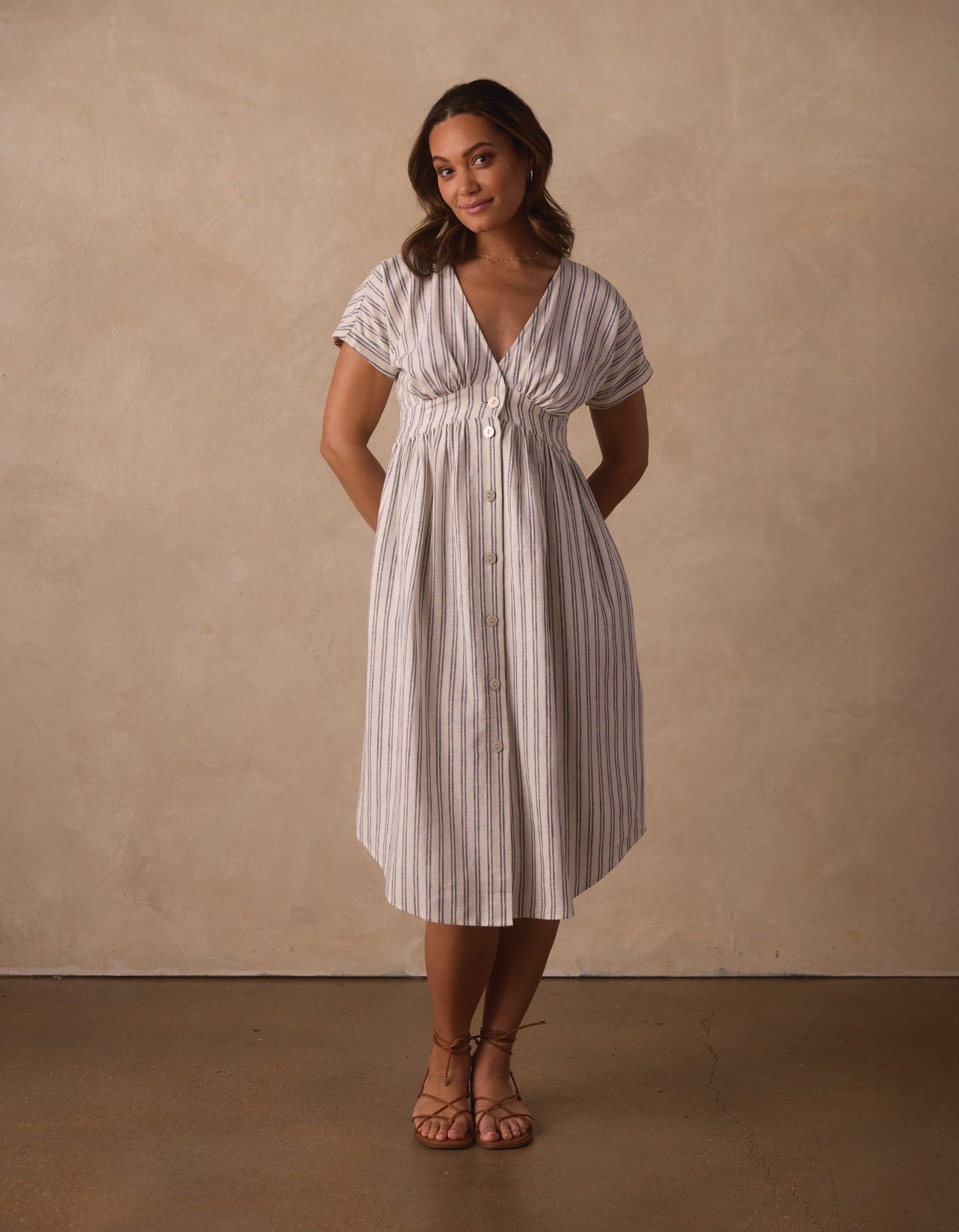 The Normal Brand Women's Freshwater Deep V Button Through