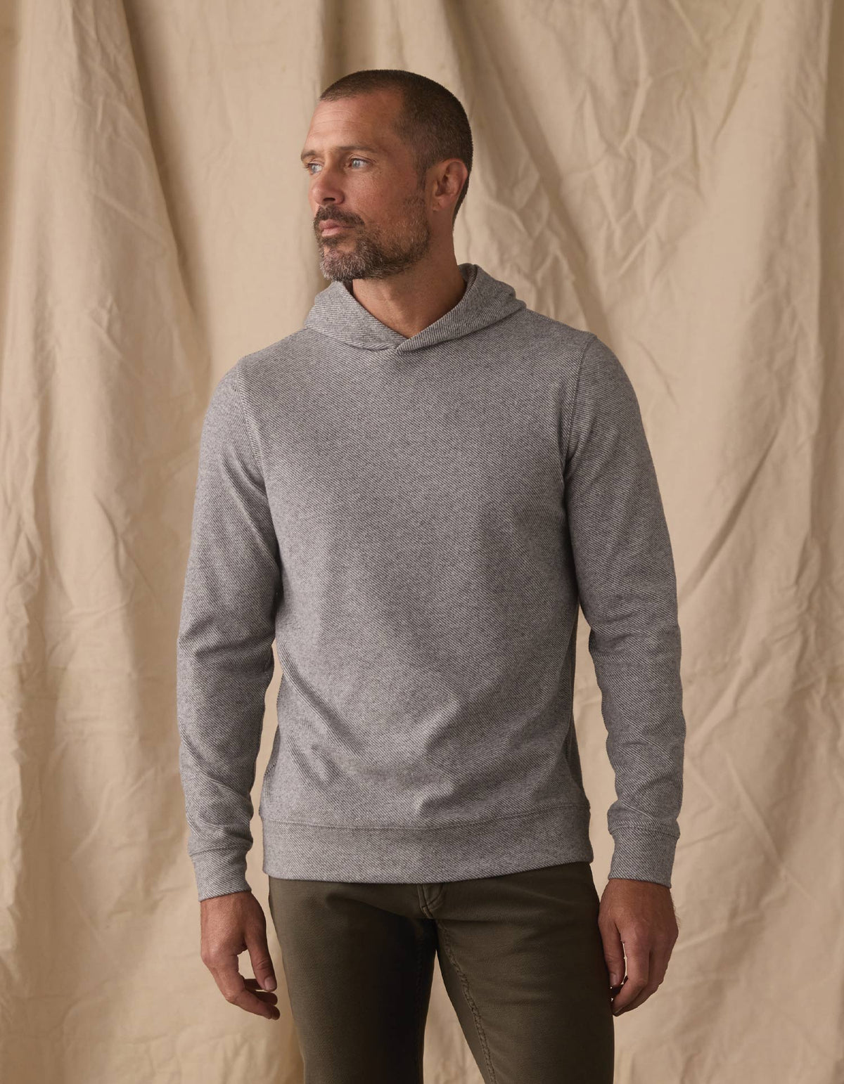 The Normal Brand Men's Brushed Textured Knit Hoodie