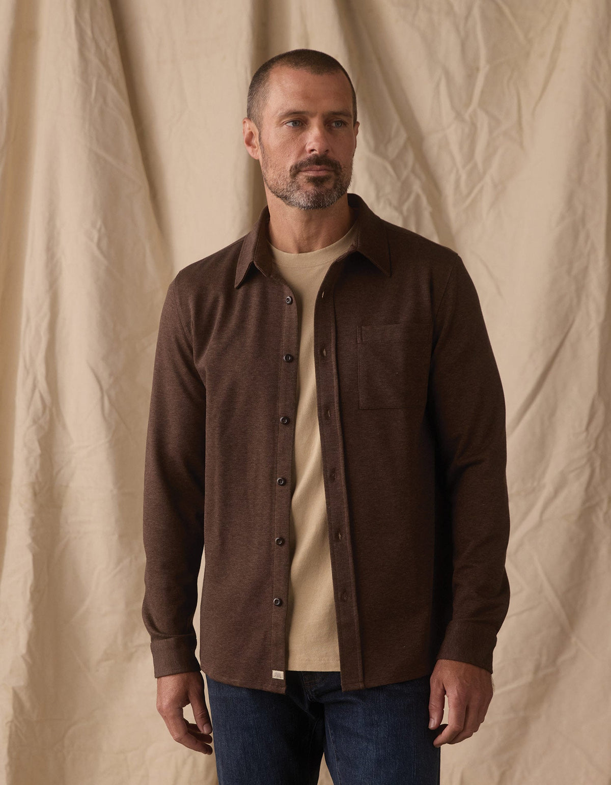The Normal Brand Men's Stratus Knit Button Up