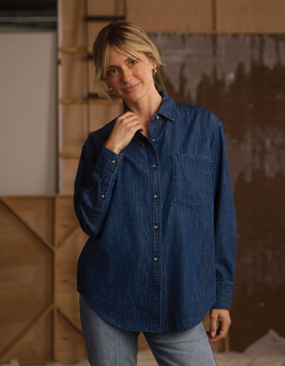 The Normal Brand Women's Cotton Denim Overshirt