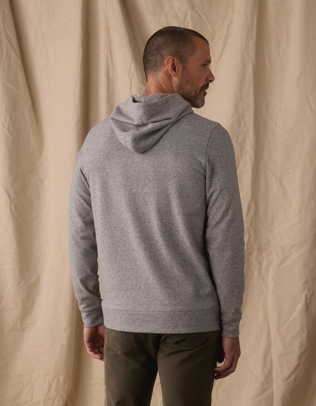 The Normal Brand Men's Brushed Textured Knit Hoodie