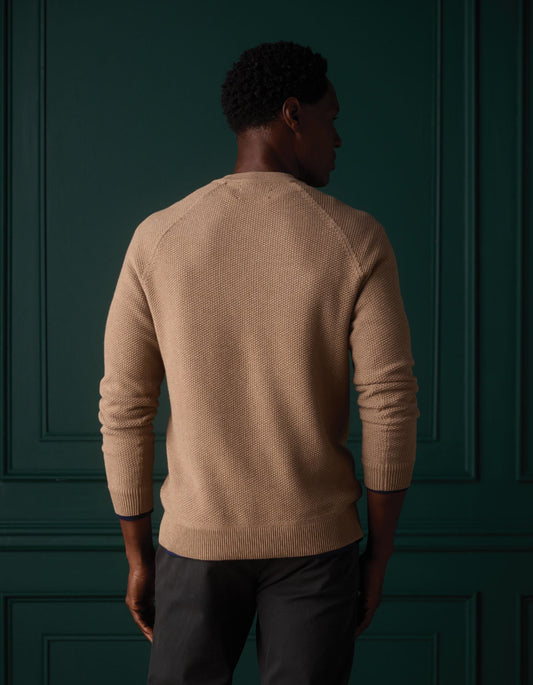 The Normal Brand Men's Coolmax Textured Crewneck Sweater