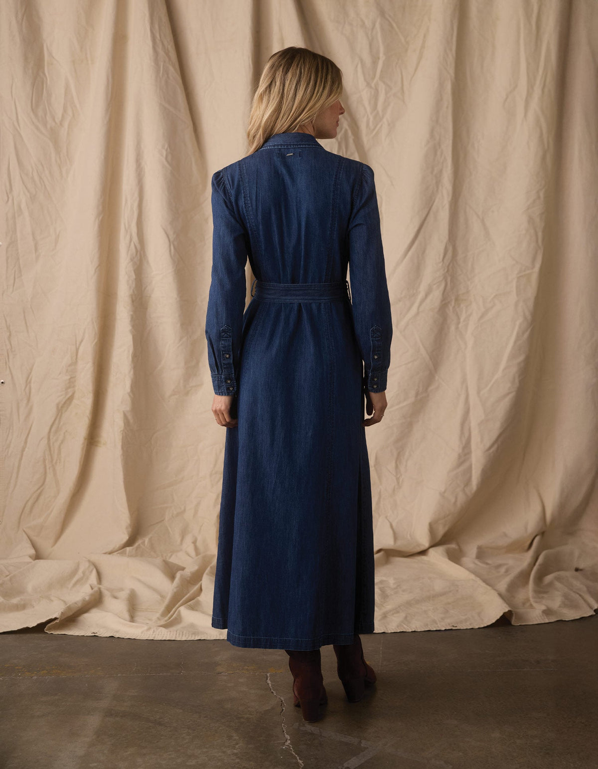 The Normal Brand Women's Cotton Denim Shirt Dress