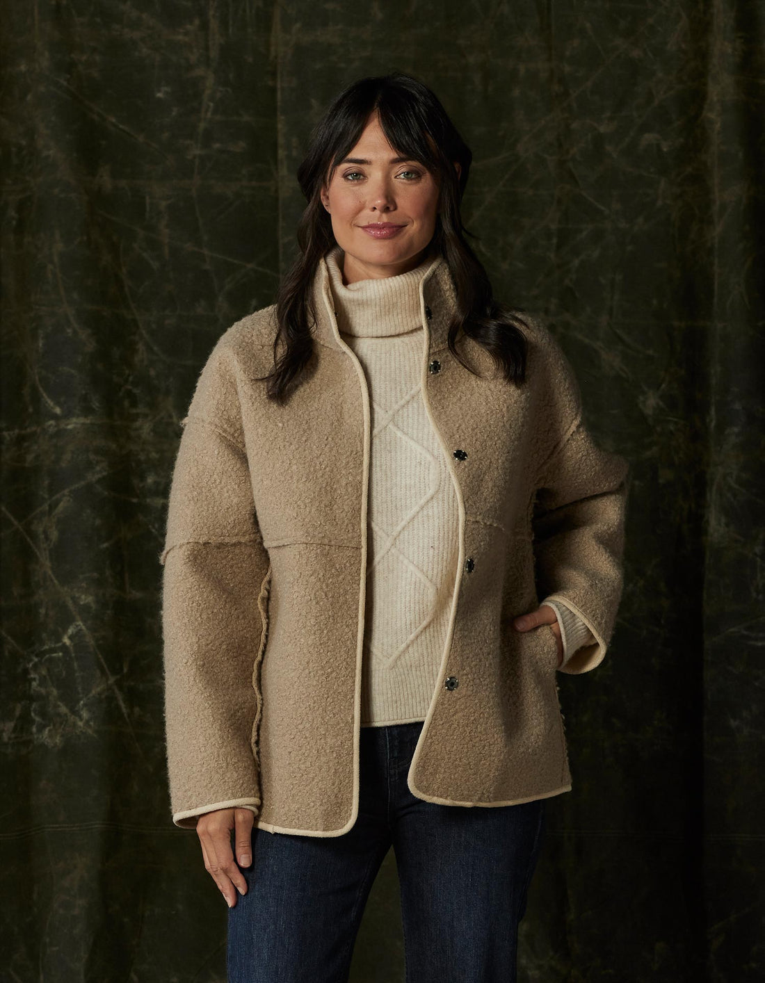 The Normal Brand Women's Highland Fleece Snap Coat