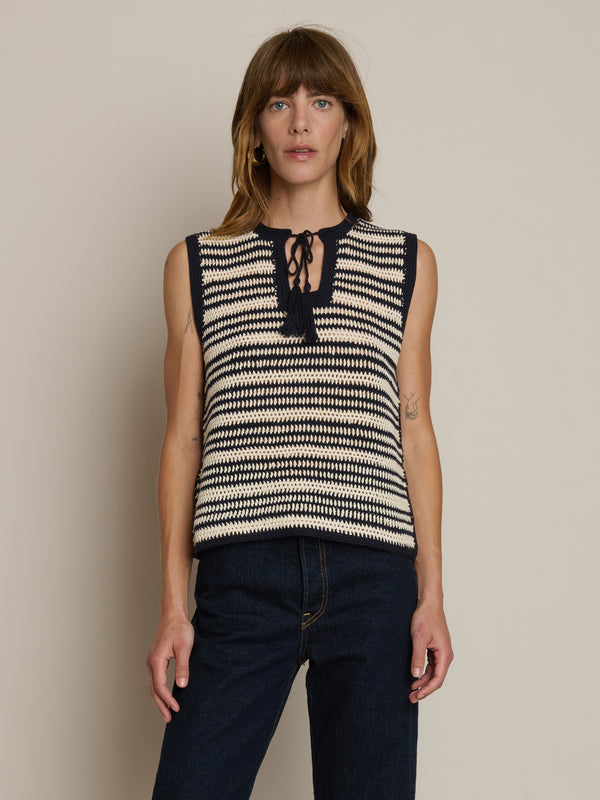 Nation Priscilla Crochet Tank
