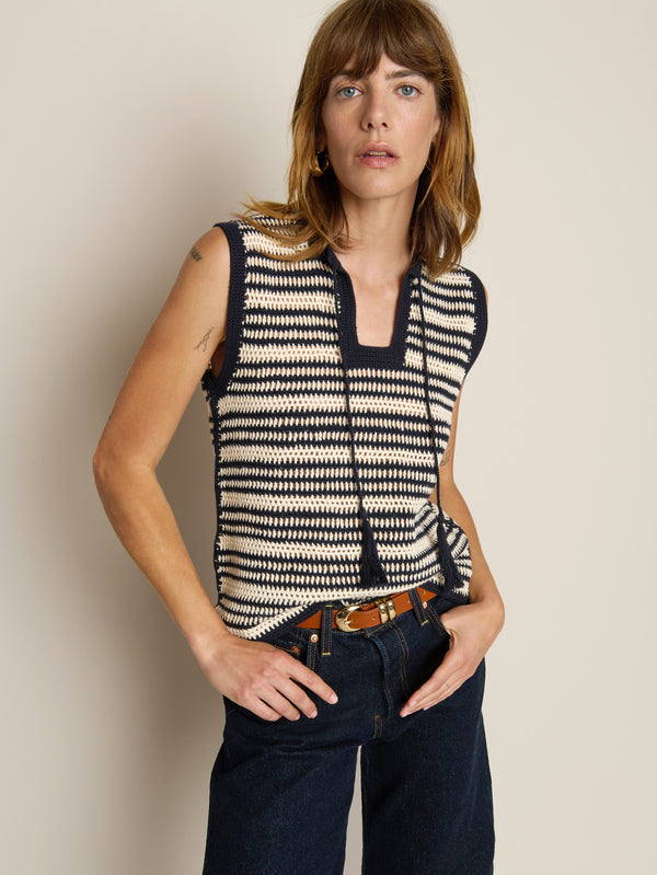 Nation Priscilla Crochet Tank