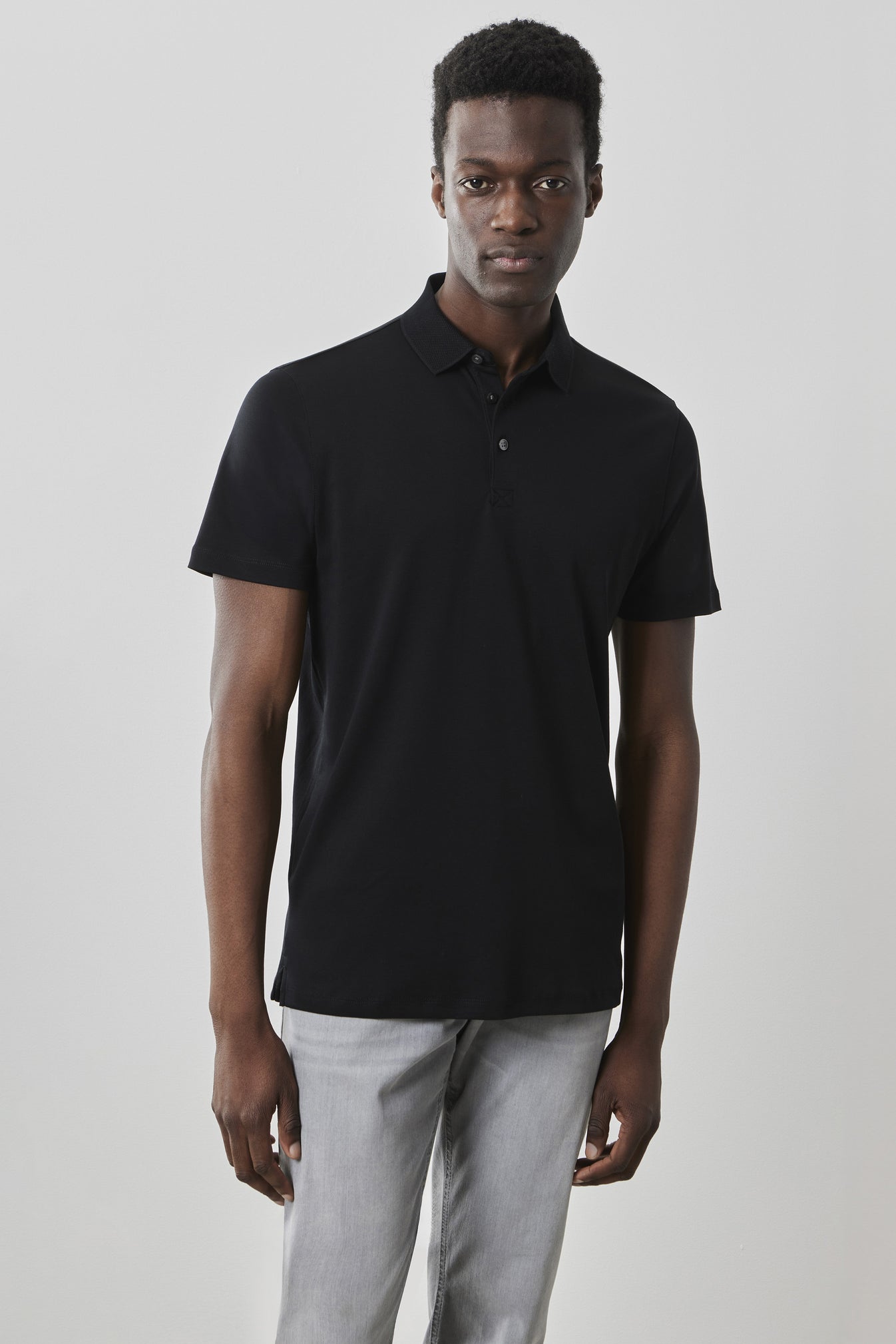 Robert Barakett Georgia Short Sleeve Herringbone Polo