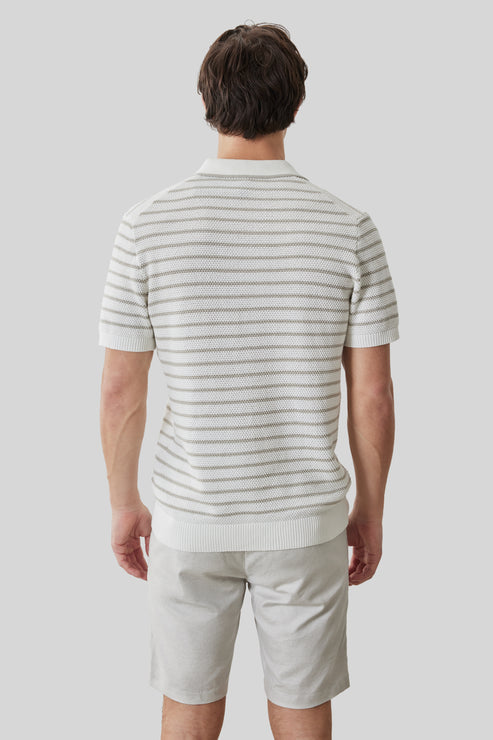Robert Barakett Stellan Short Sleeve Open Collar Polo
