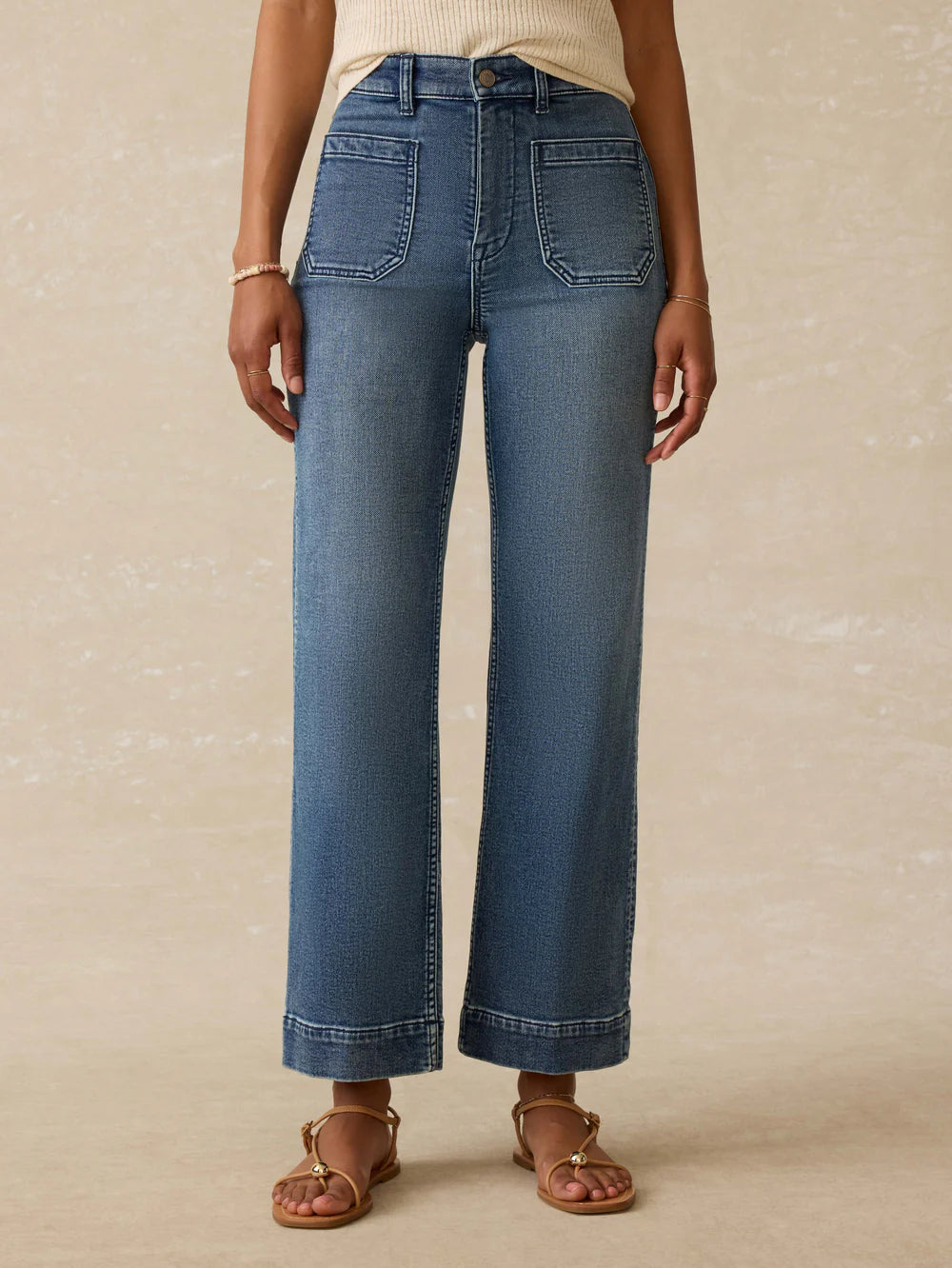 Faherty Women's Stretch Terry Patch Pocket Pant