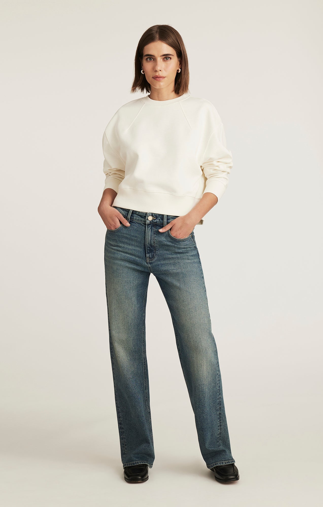Mavi Women's Taylor High-Rise Straight Leg Jean