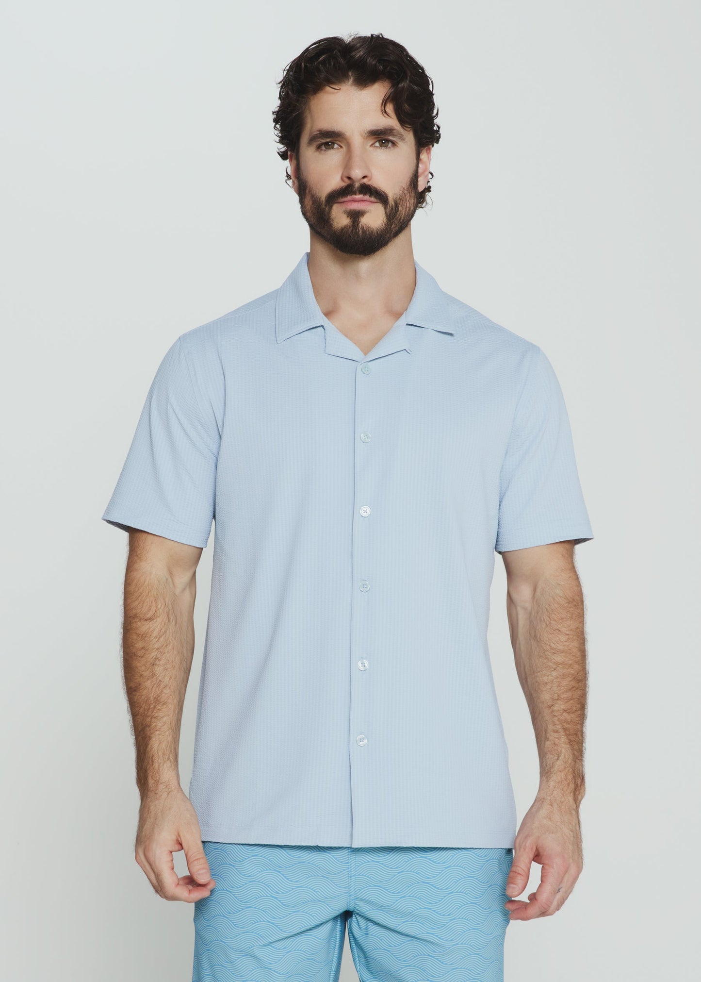 7 Diamonds Men's Sutherland Camp Shirt
