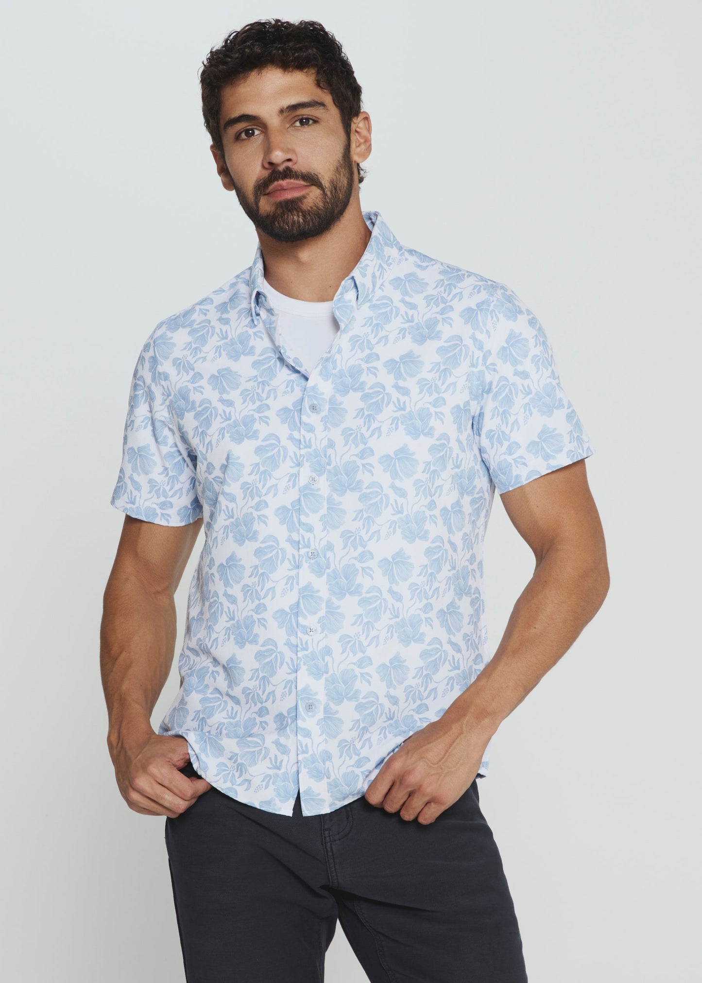 7 Diamonds Men's Lucian Short Sleeve Shirt