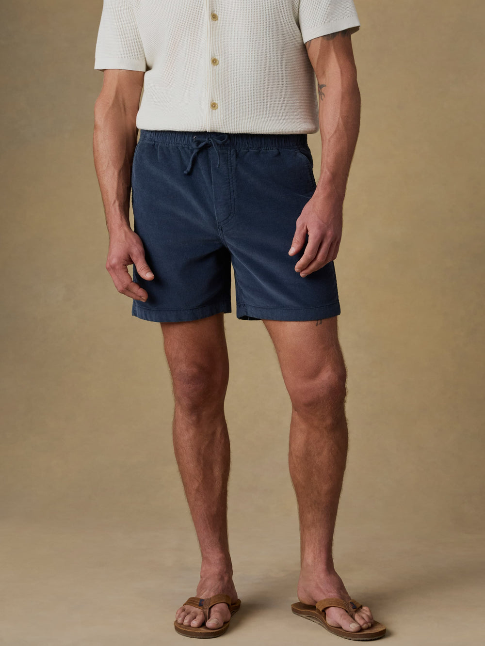 Faherty Men's Essential Corduroy Short 6"