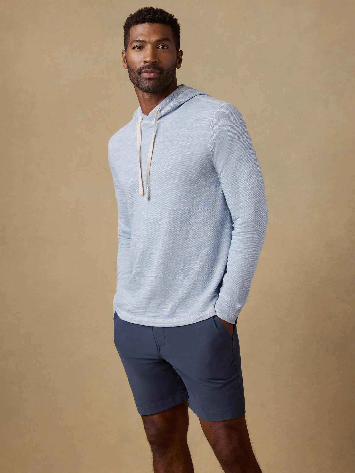 Faherty Men's Sunwashed Slub Hoodie