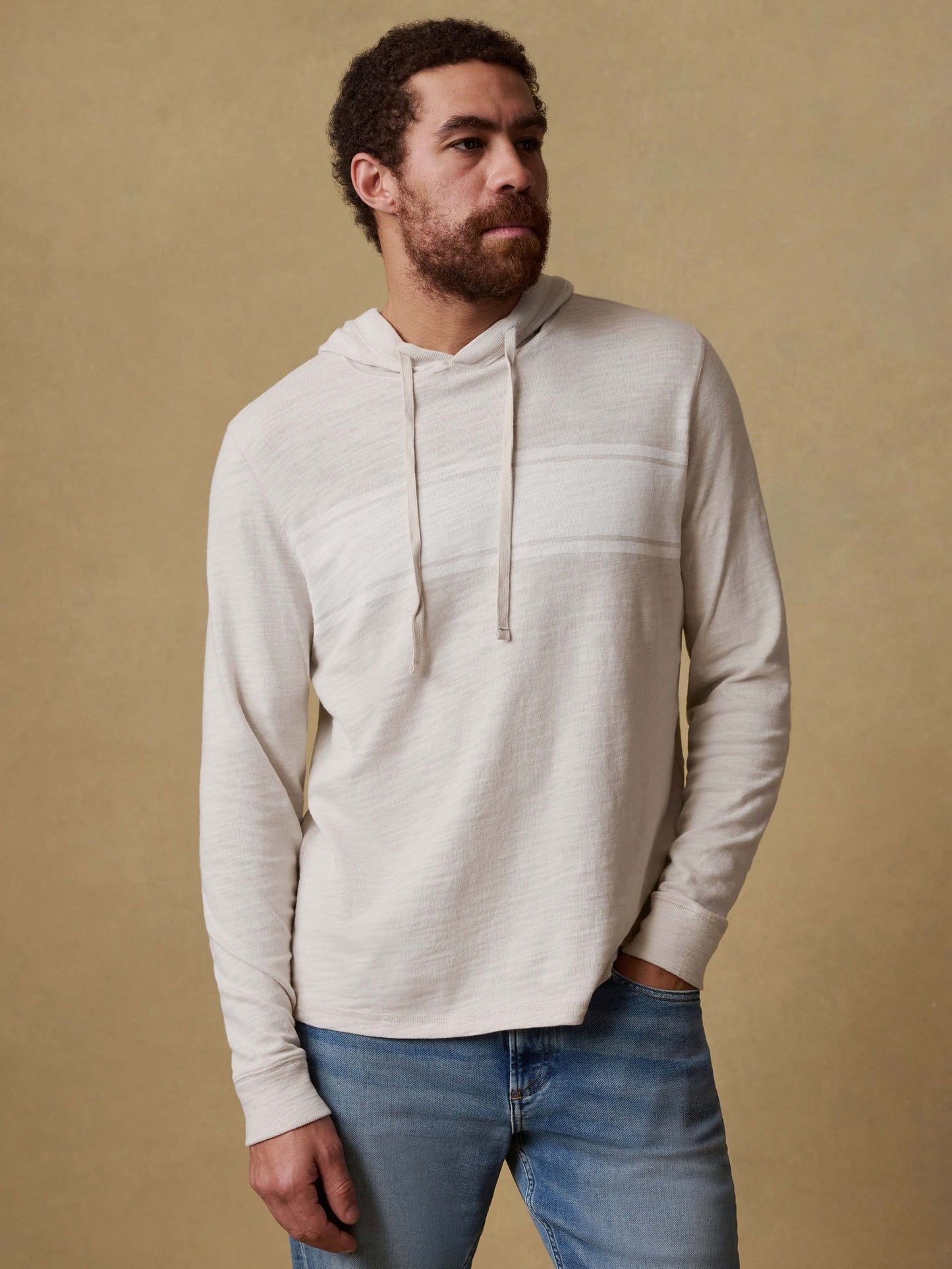 Faherty Men's Sunwashed Slub Hoodie