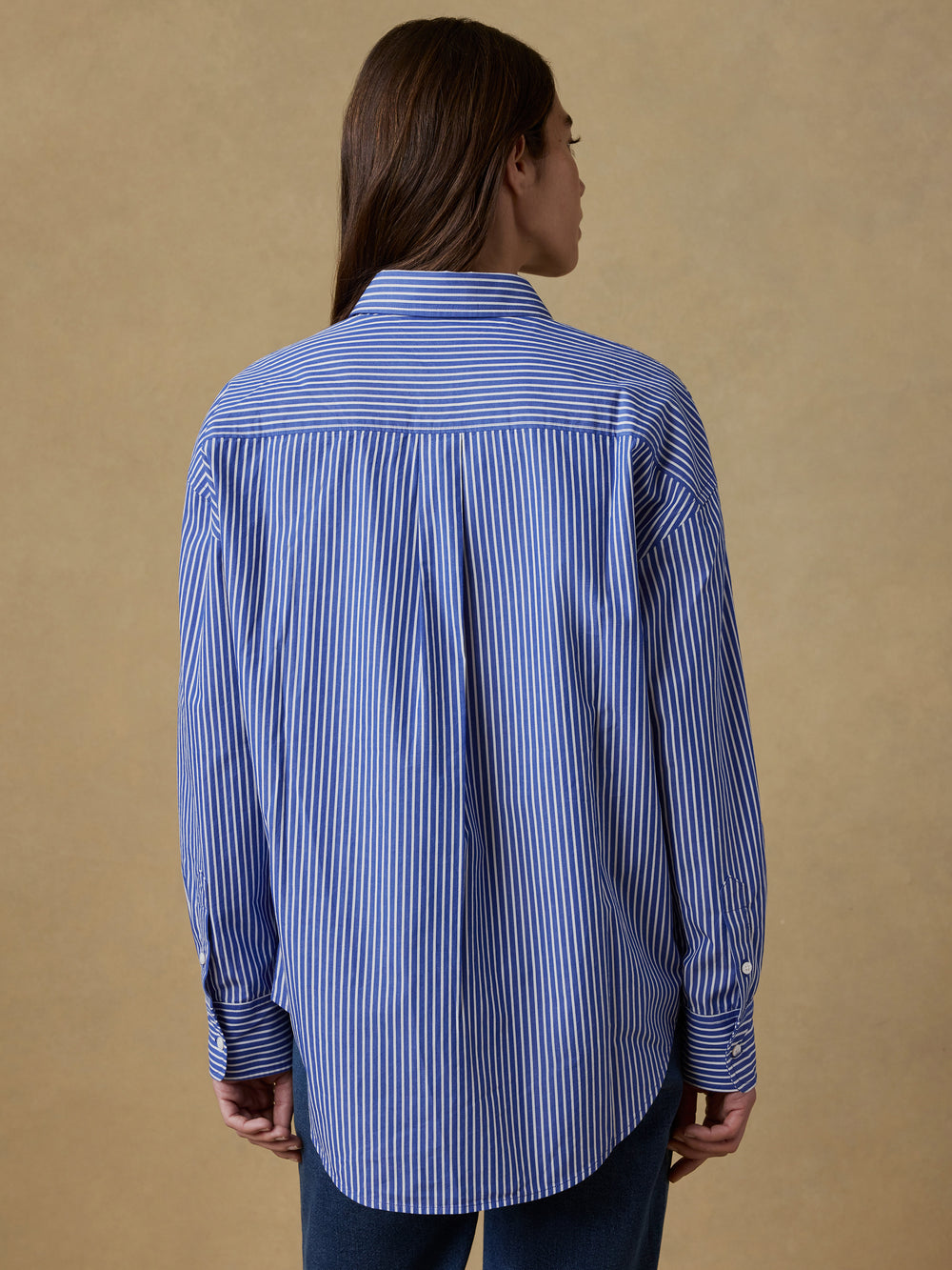 Faherty Women's Coastal Poplin Relaxed Shirt