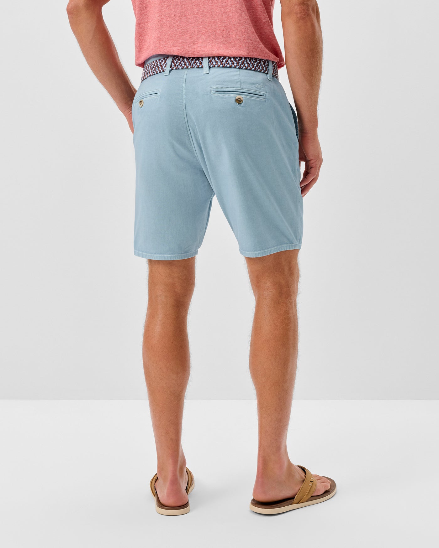 Johnnie-O Nassau Cotton Blend Shorts 7"