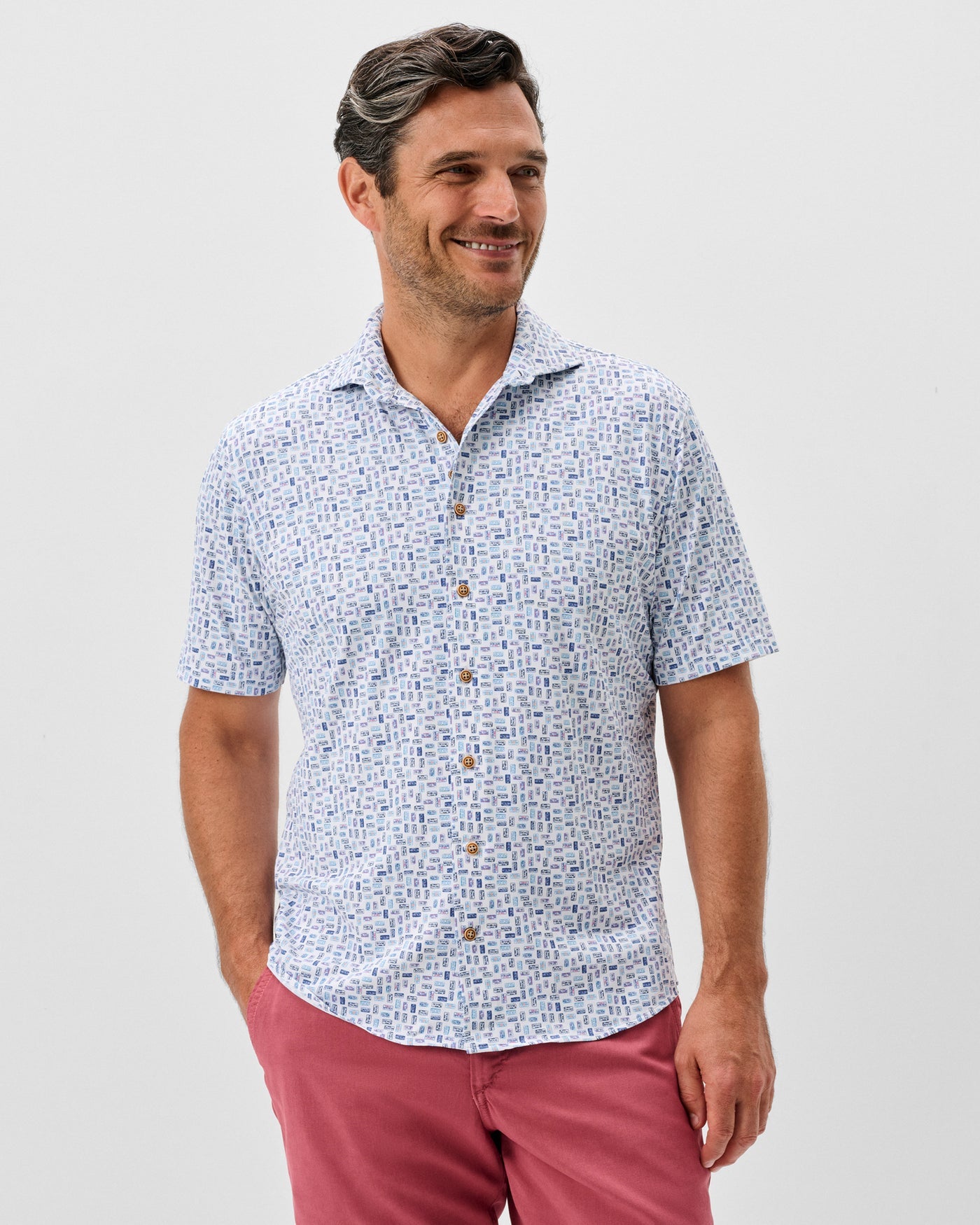 Johnnie-O Roadtrip Short Sleeve Button Down