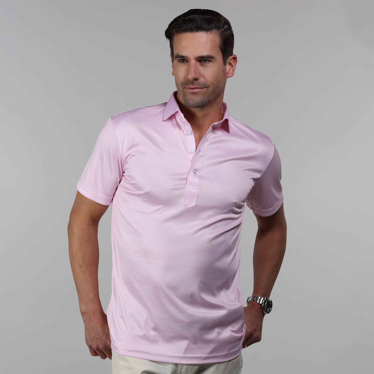 Collars & Co Semi-Spread Collar Polo - Pattern