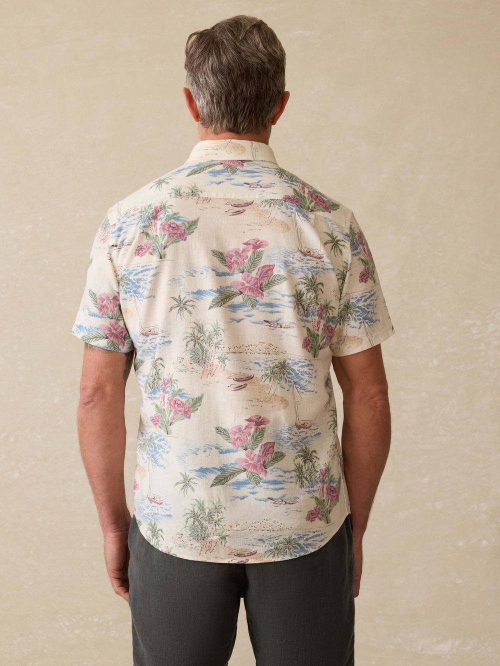 Faherty Men's Short Sleeve Breeze Shirt