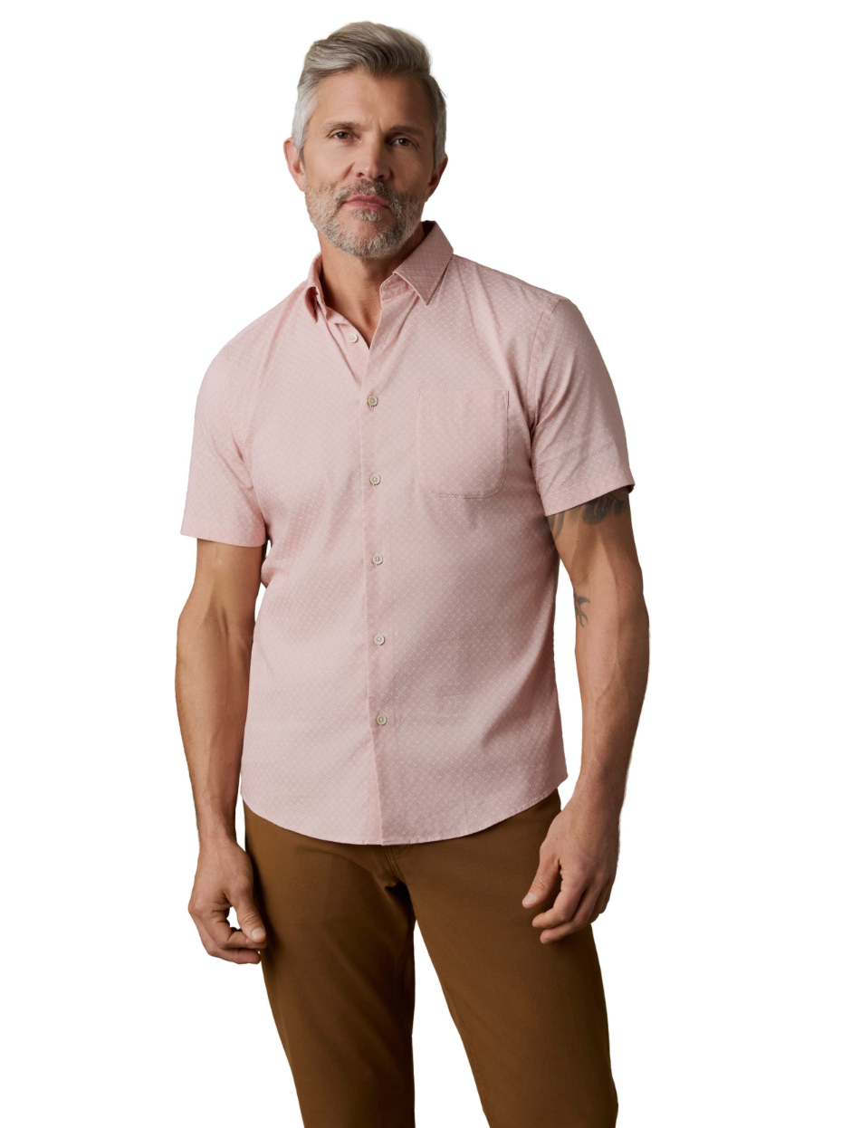 Faherty Men's Short Sleeve Movement Monterey Shirt