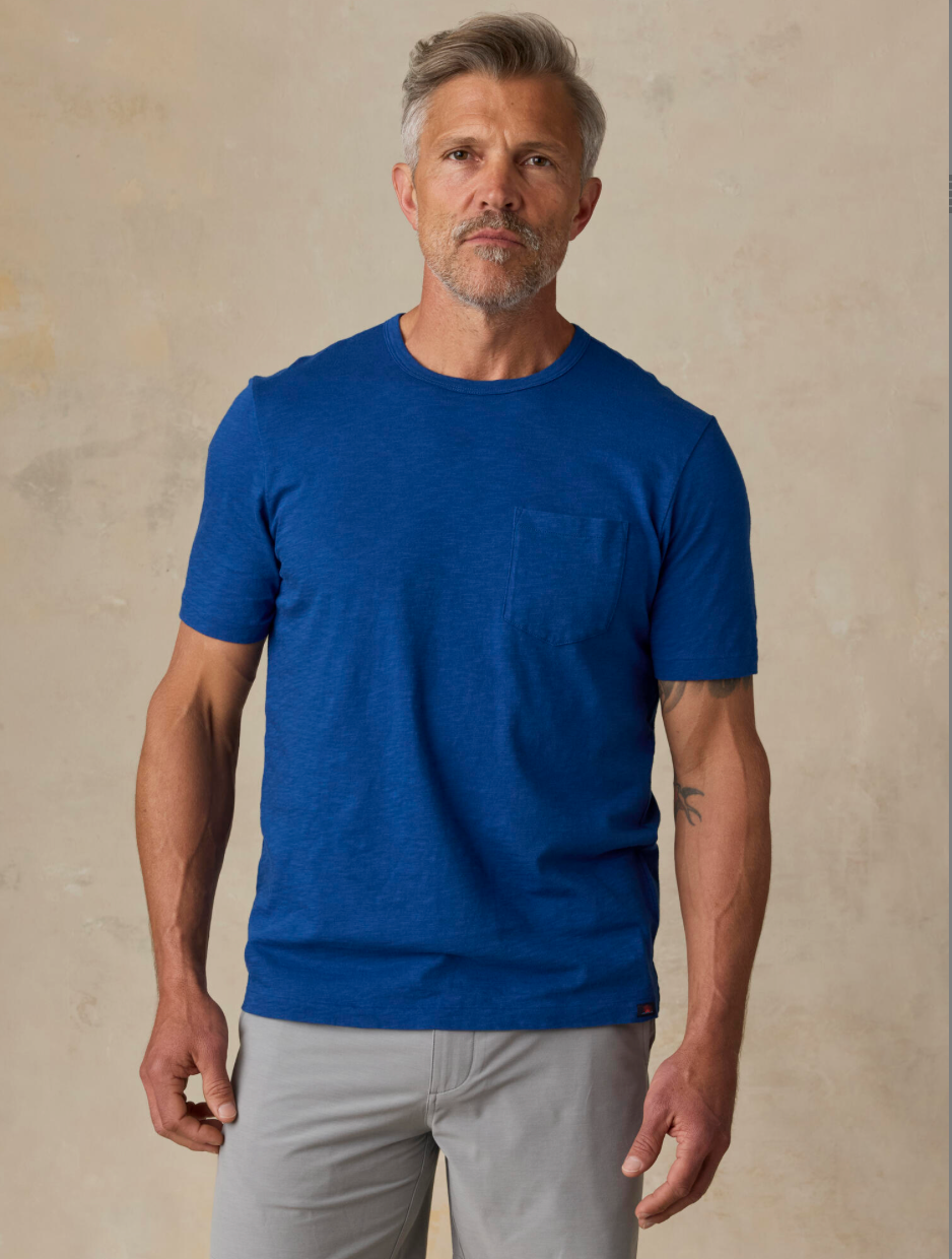 Faherty Men's Sunwashed Pocket Tee