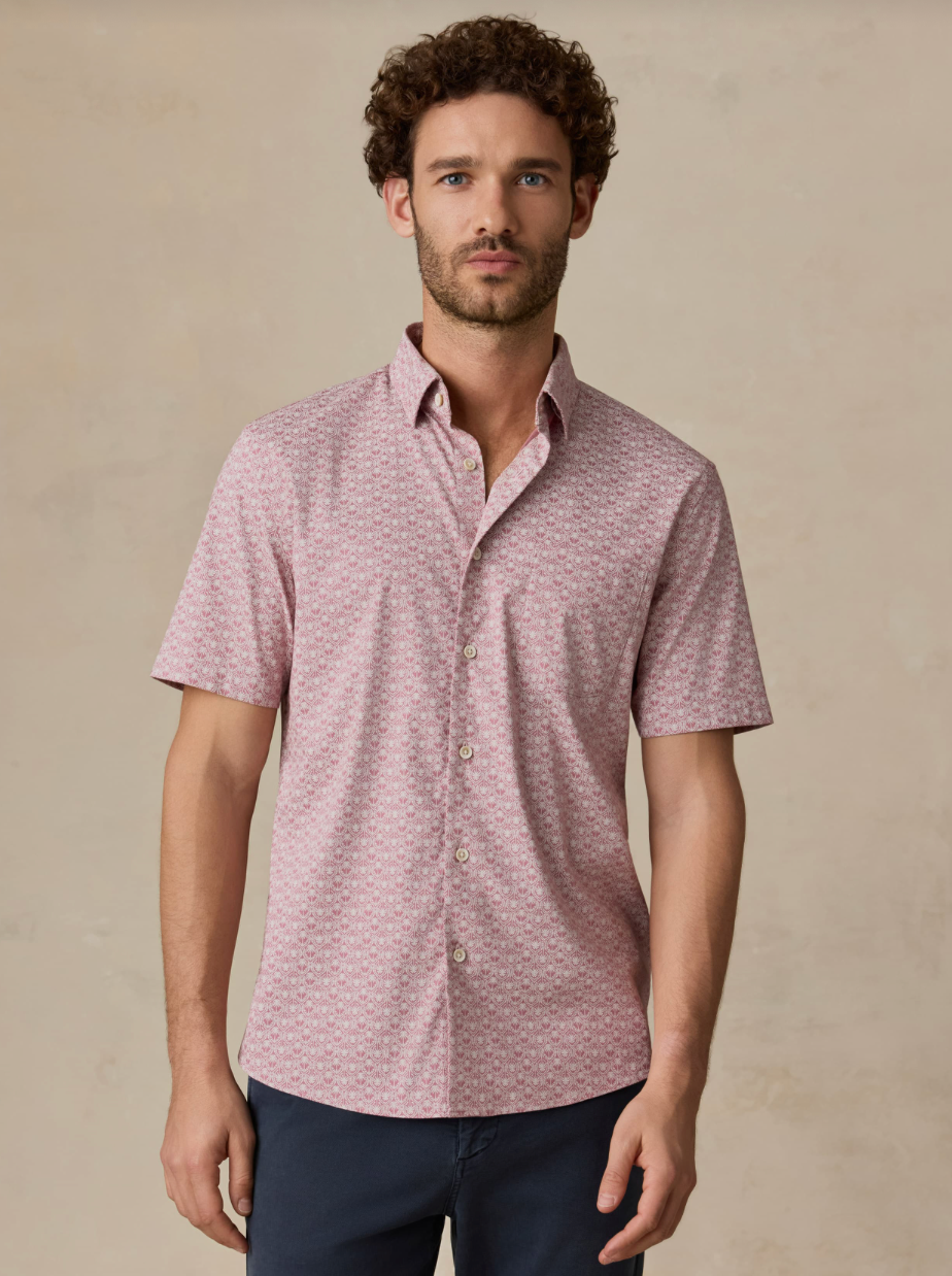 Faherty Men's Short Sleeve Movement Monterey Shirt