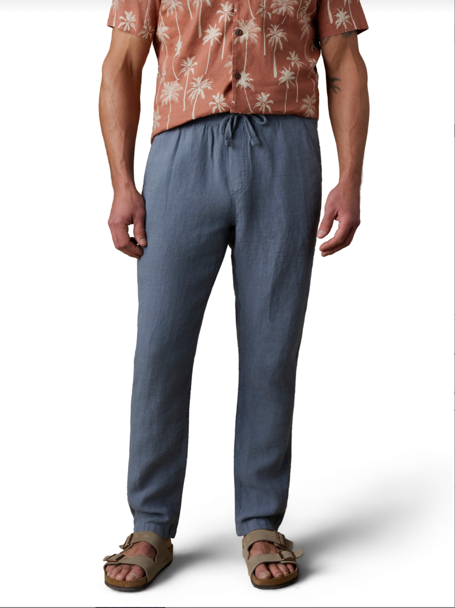 Faherty Men's Linen Drawstring Pant