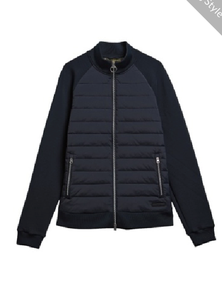 Barbour Men's Thornton Quilted Zip Through Sweat