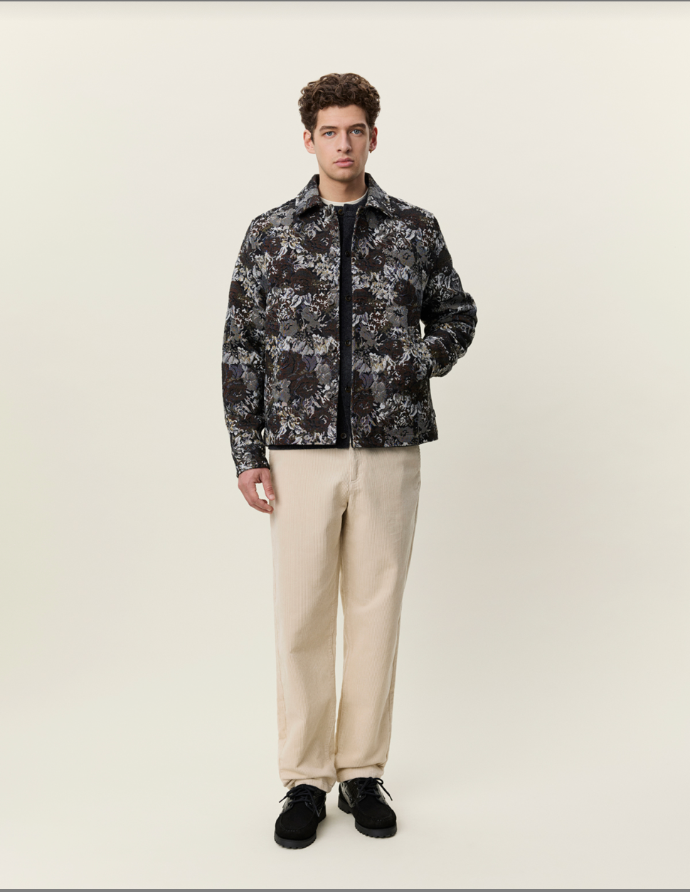 Les deux Rose Jaquard Overshirt