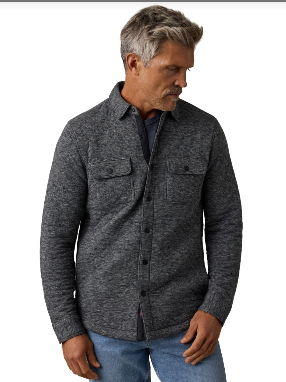 Faherty Men's Epic Quilted Fleece CPO