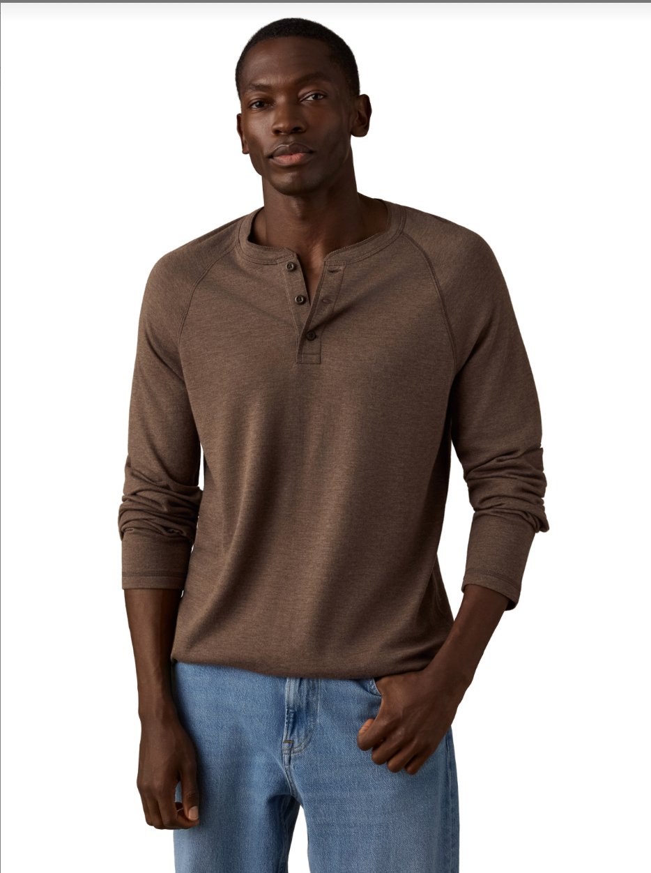 Faherty Men's Long Sleeve Cloud Henley