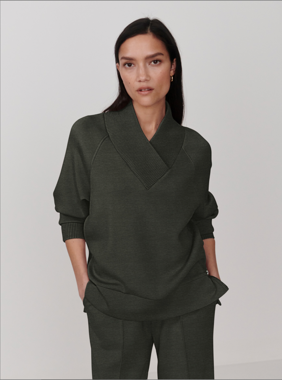 Varley Macie Zip Hem Sweater