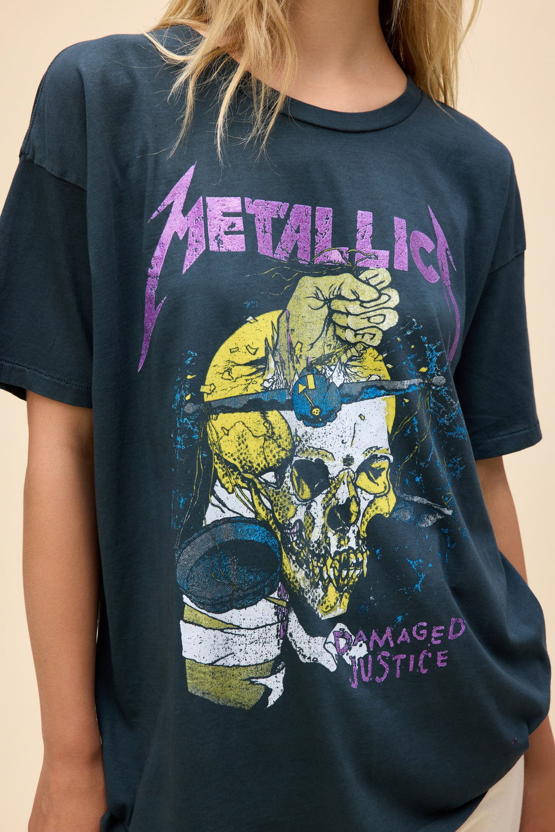 DayDreamer Metallica Damaged Justice Merch Tee