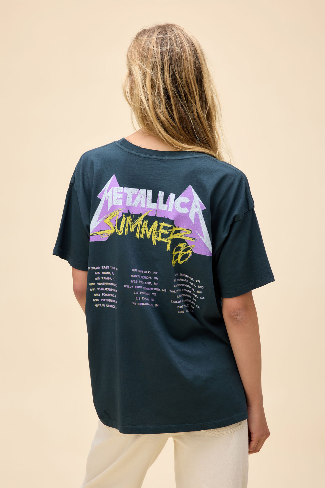 DayDreamer Metallica Damaged Justice Merch Tee