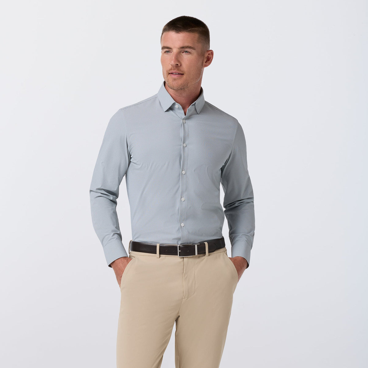 Mizzen+ Main Men's Leeward Long Sleeve Dress Shirt