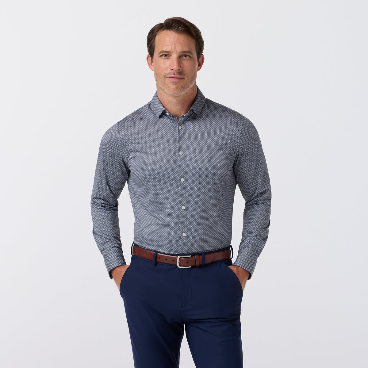 Mizzen+Main Men's Halyard Long Sleeve Dress Shirt
