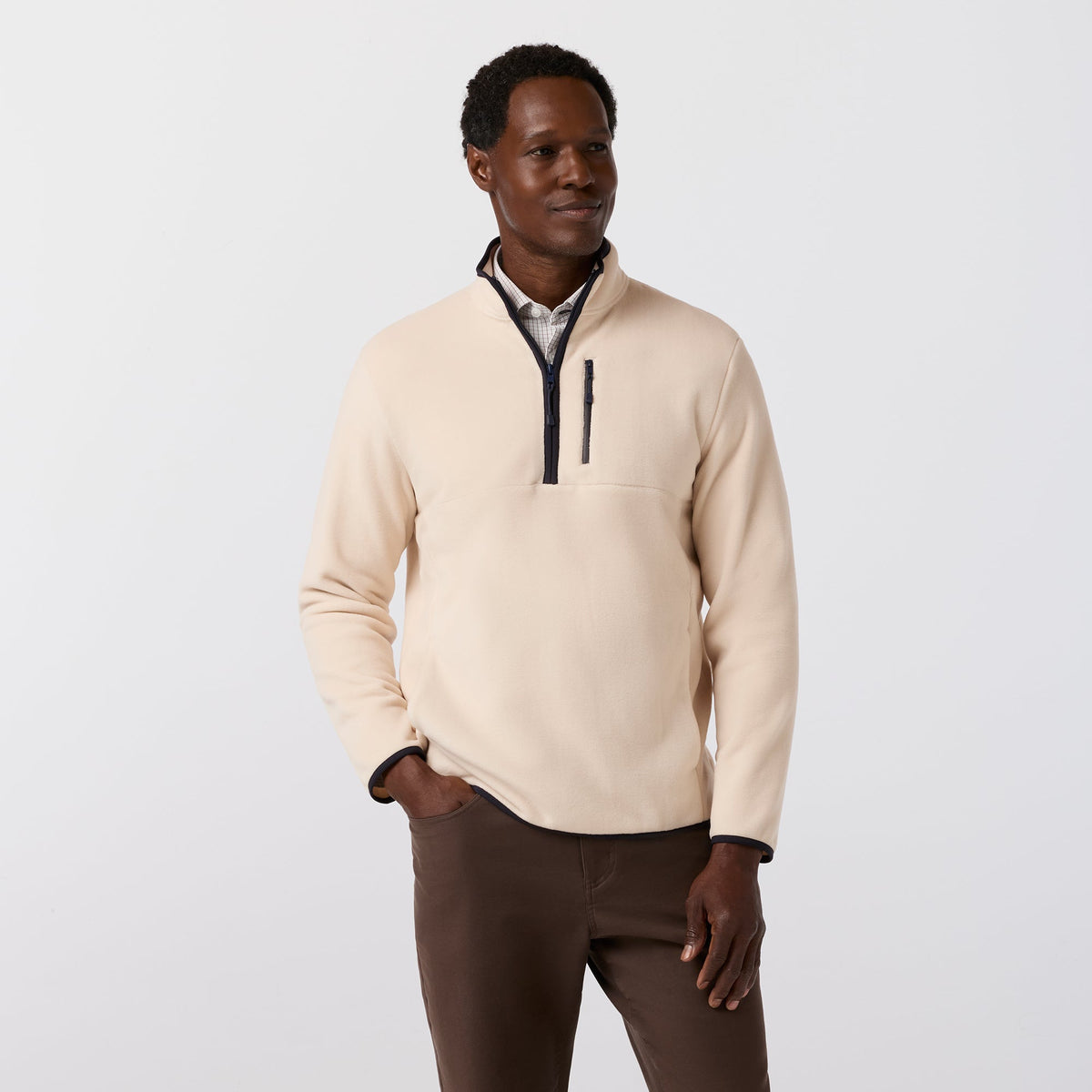 Mizzen + Main Crosby Fleece Quarter Zip Pullover