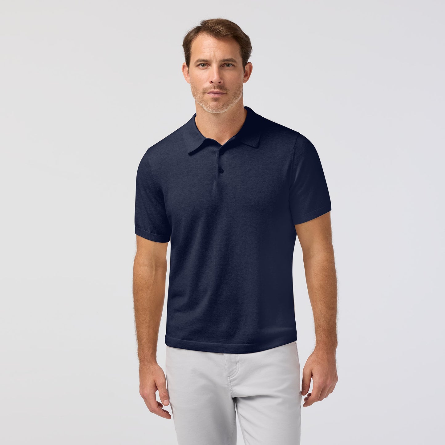 Mizzen + Main Ashe Short Sleeve Polo Sweater