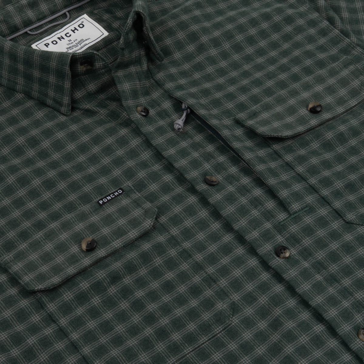 Poncho The Acadia Performance Flannel