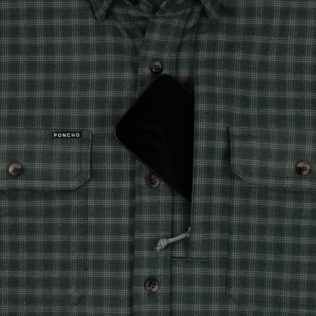 Poncho The Acadia Performance Flannel