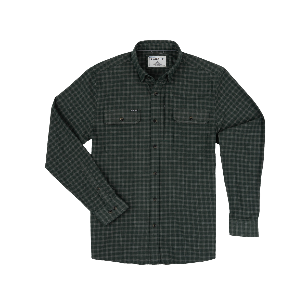 Poncho The Acadia Performance Flannel