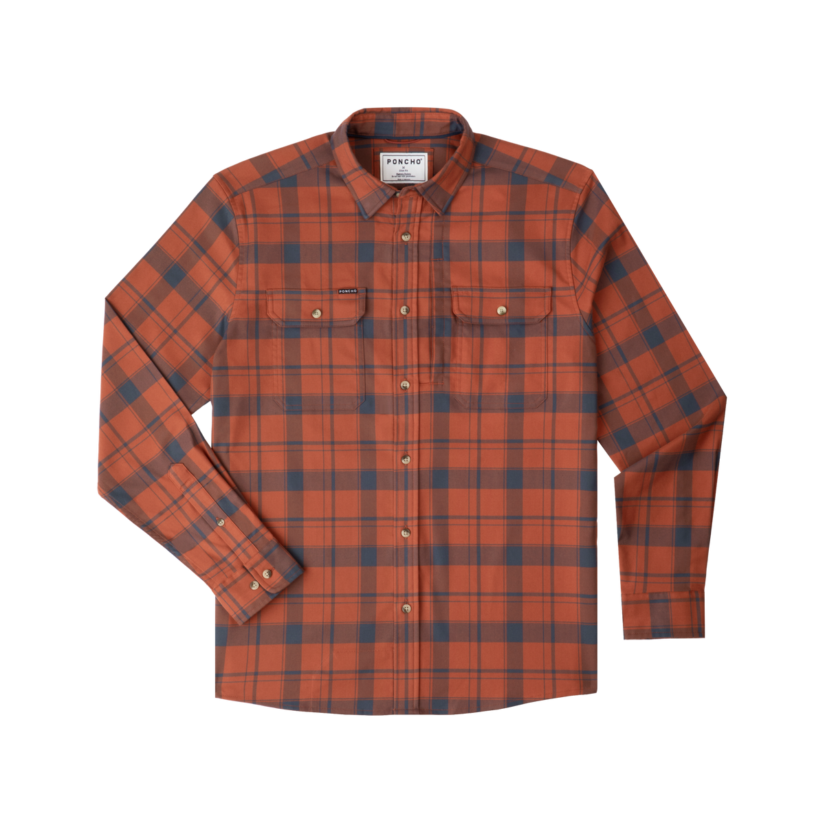 Poncho The Stonington Performance Flannel