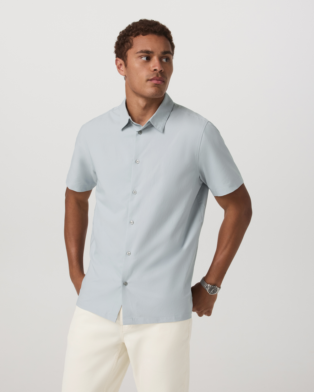 Vuori Men's Short Sleeve Manhattan Button Down
