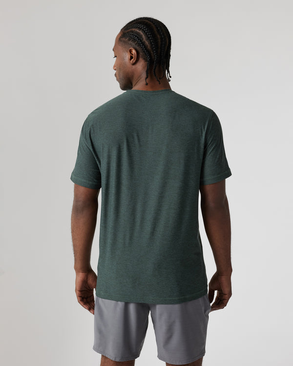 Vuori Men's Strato Tech Tee (Aspen Heather)