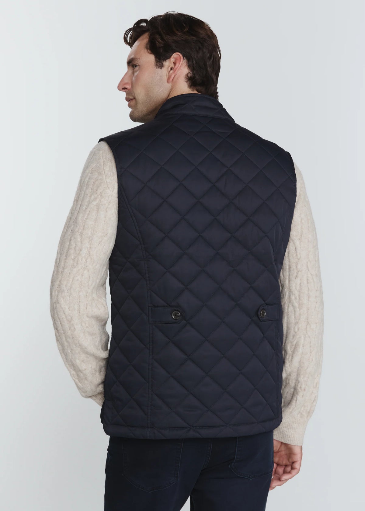 7 Diamonds Men's Crest Quilted Vest