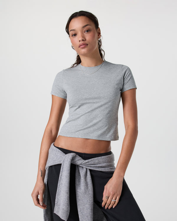 Vuori Women's Short Sleeve Feather Baby Tee