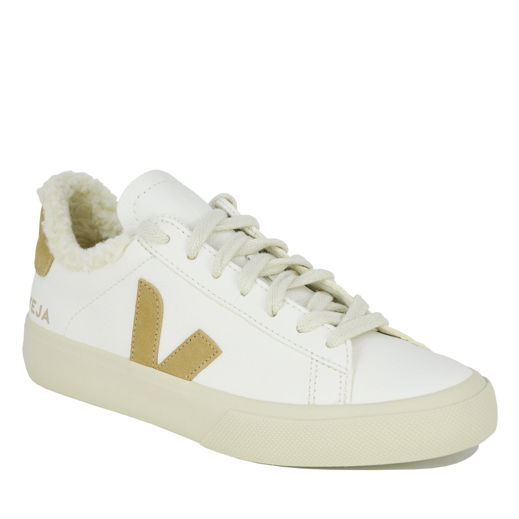 Veja Unisex Campo Winter Chromefree Leather (White / Desert)