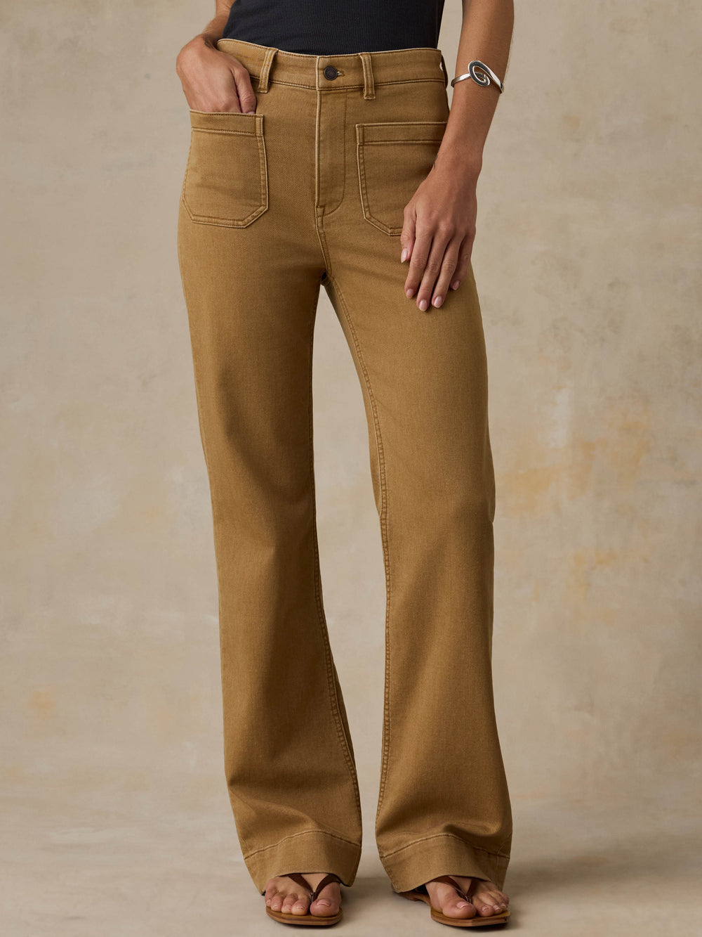 Faherty Women's Stretch Terry Patch Pocket Pant 32"